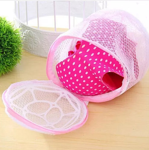 Pink anti-deformation washing storage bag for laundry protection