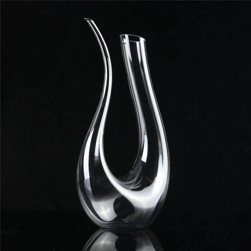 Premium crystal wine decanter set with pourer and hip flask, perfect for home bar and entertaining