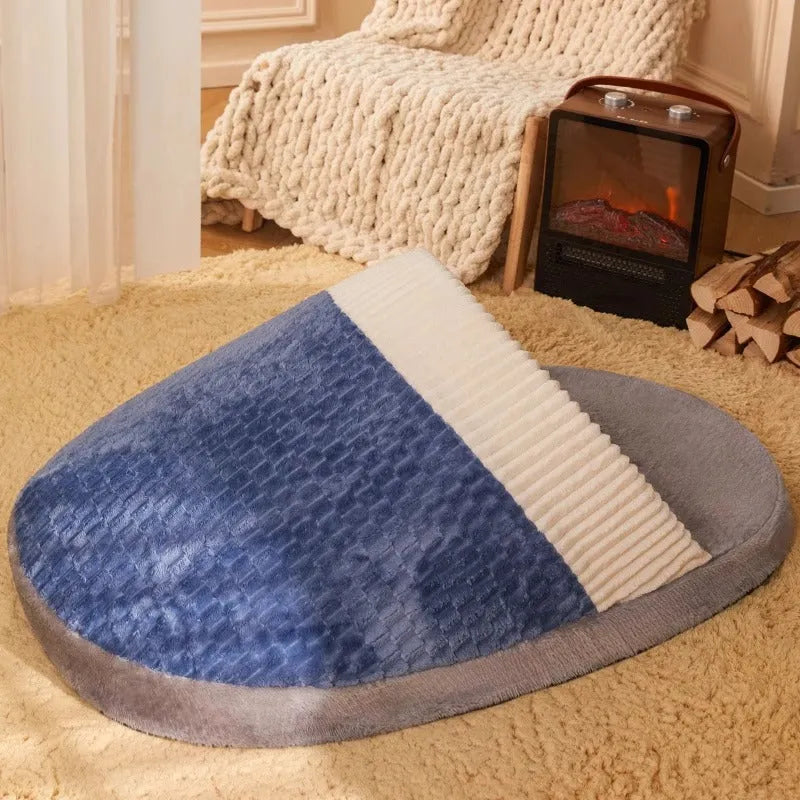 Blue removable cover dog sleeping bag nest bed for medium dogs