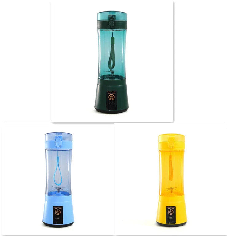 Rechargeable portable blender for making smoothies, shakes, and other on-the-go refreshments