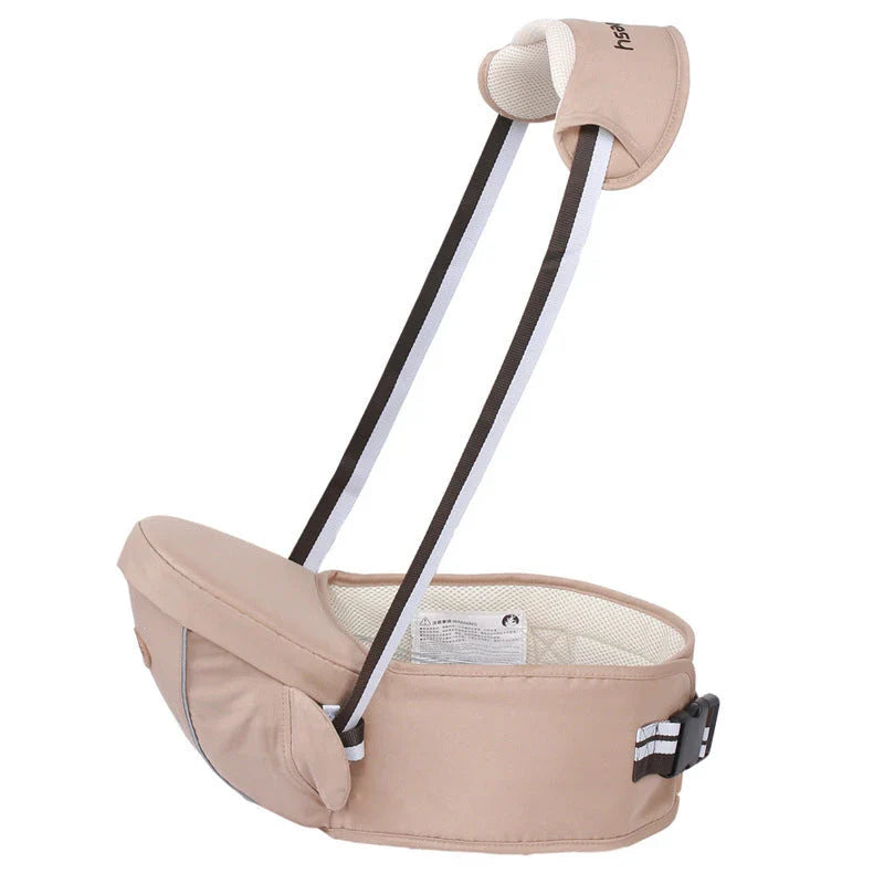 A comfortable 2-in-1 baby carrier with versatile carrying options, suitable for newborns to toddlers, featuring multiple color choices and a large storage compartment.