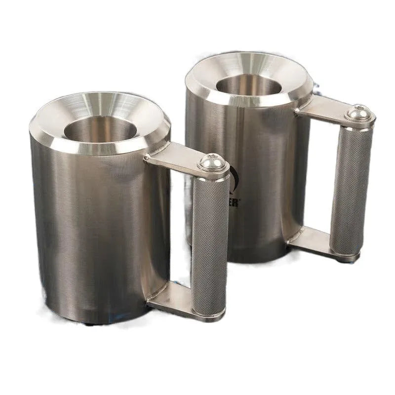 Silver stainless steel 8kg dumbbell cup cast iron overload weight for barbells