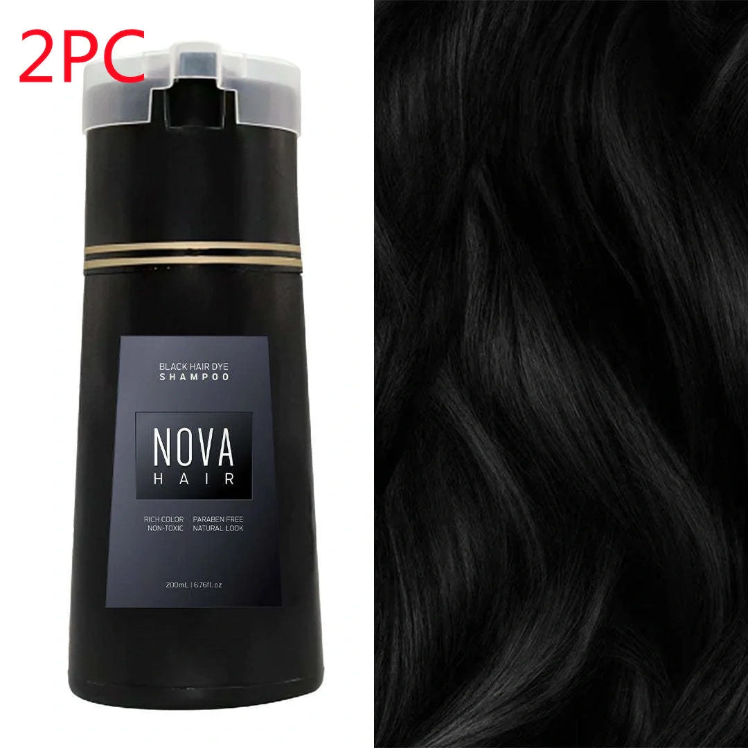 Natural 3-in-1 Hair Dye Shampoo for fast, lasting color and hair care