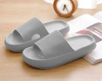Cozy couple slip-on slippers with plush, breathable upper and durable non-slip sole for comfortable indoor relaxation