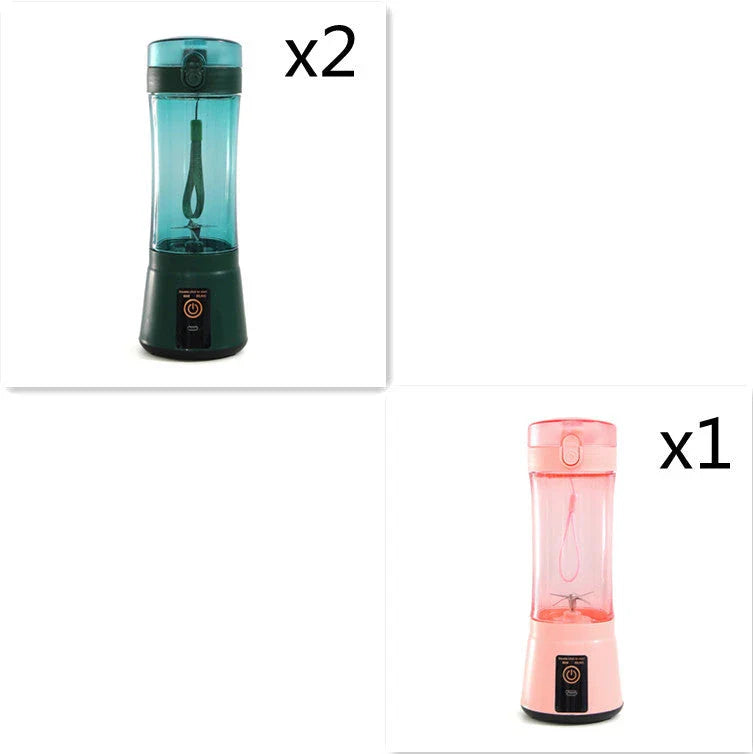 Rechargeable portable blender for making smoothies, shakes, and other on-the-go refreshments