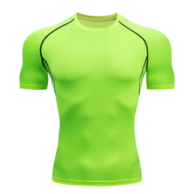 Quick-Dry Solid Color Fitness Short Sleeve for men and women