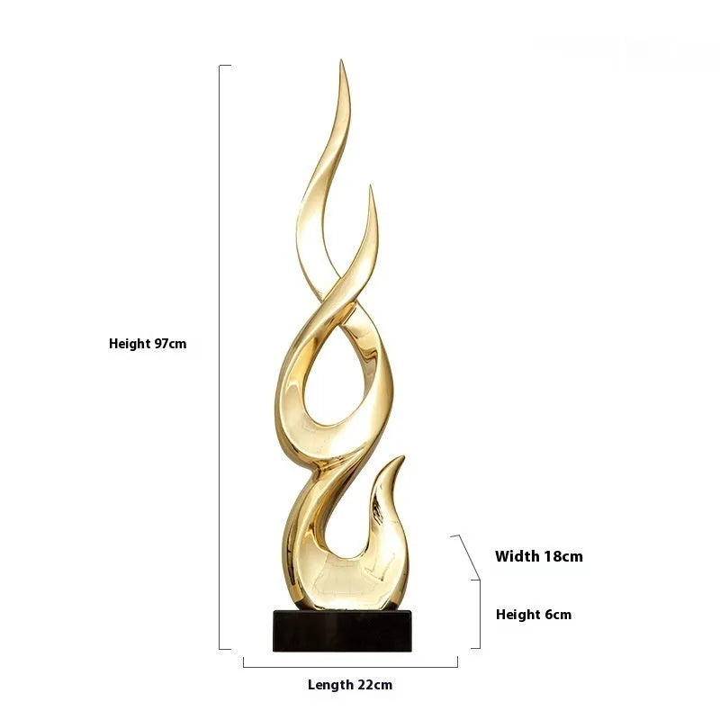 Festival high-rise decoration crafts in resin with custom colour options and modern minimalist design