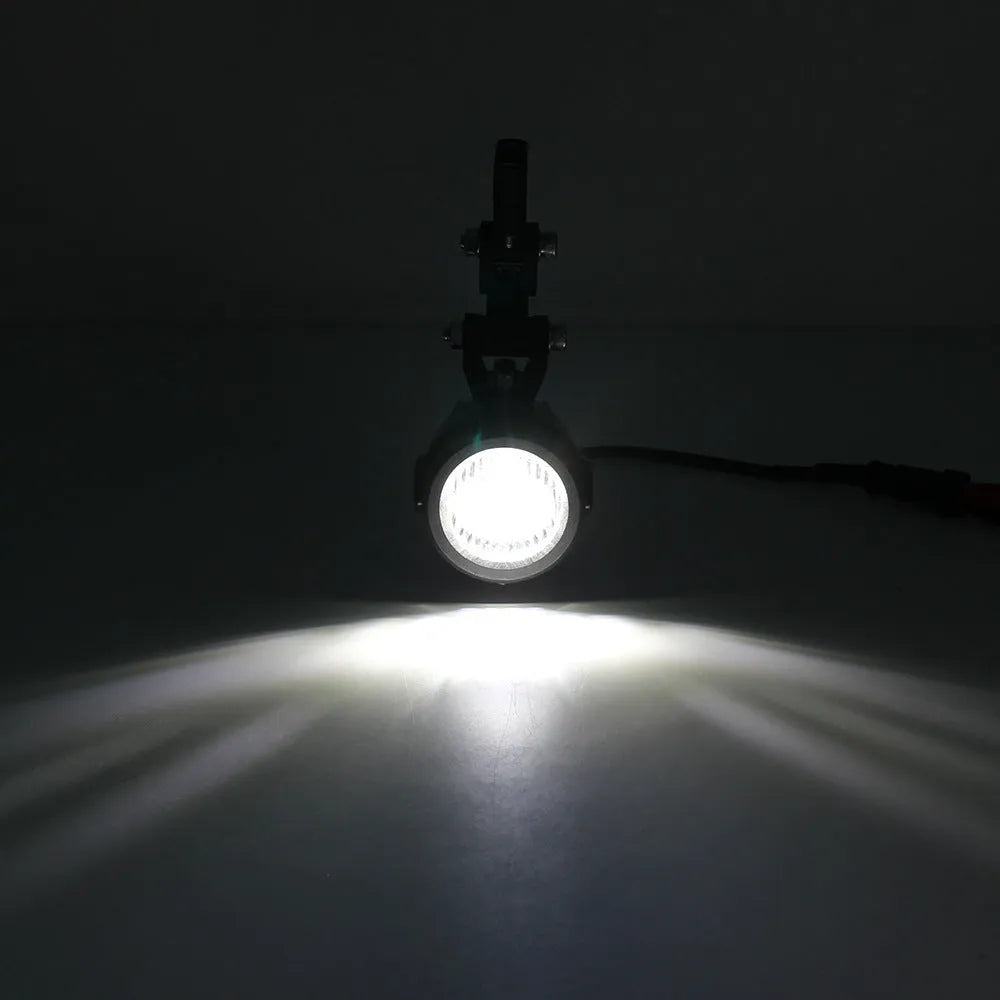 Waterfowl 5W LED motorcycle fog lamp with aluminium shell and PC lens, 24x21x10mm, 12V auxiliary anti-fog light for BMW motorcycles