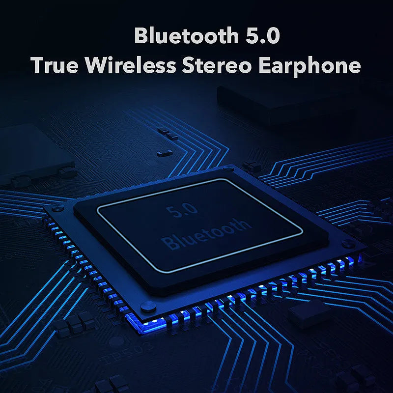 Wireless Bluetooth TWS X8 headphones in Black or White with 6mm speaker and 450mAh charging compartment