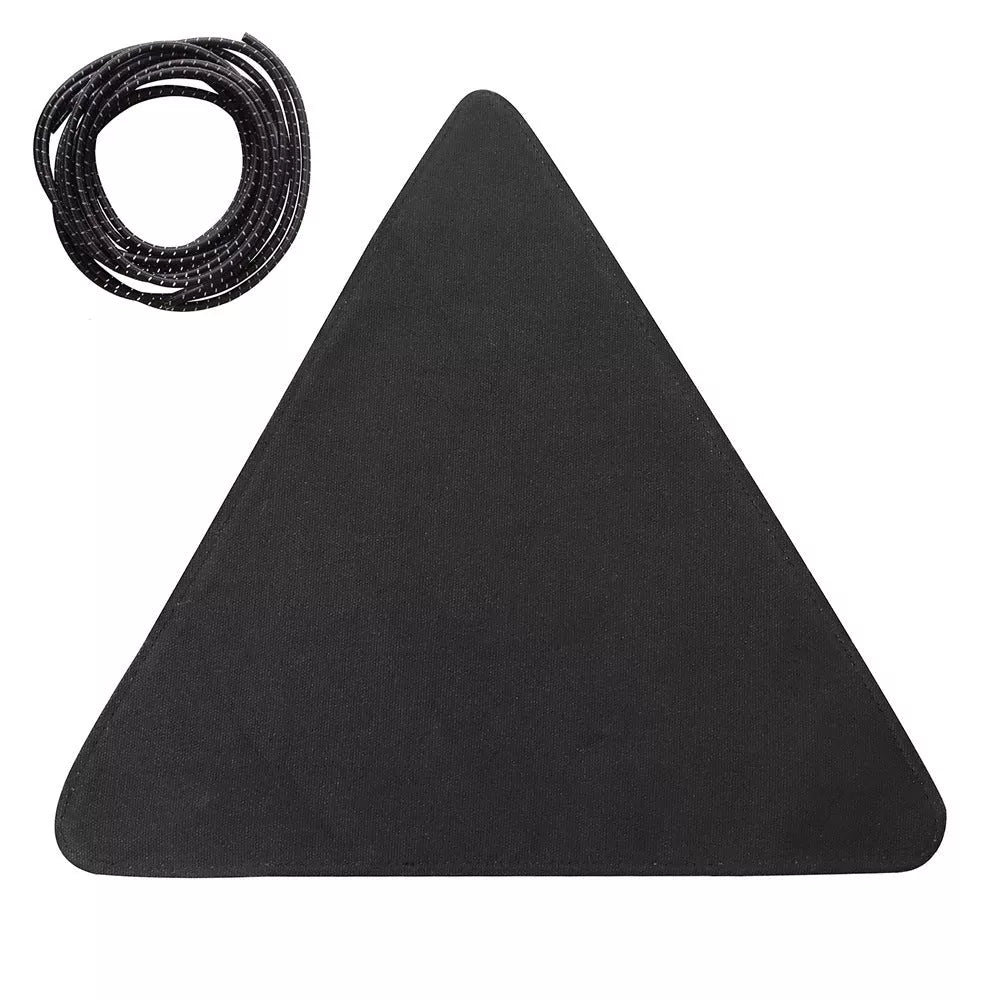 Folding portable camping and hiking stool in black, army green, khaki, and brown