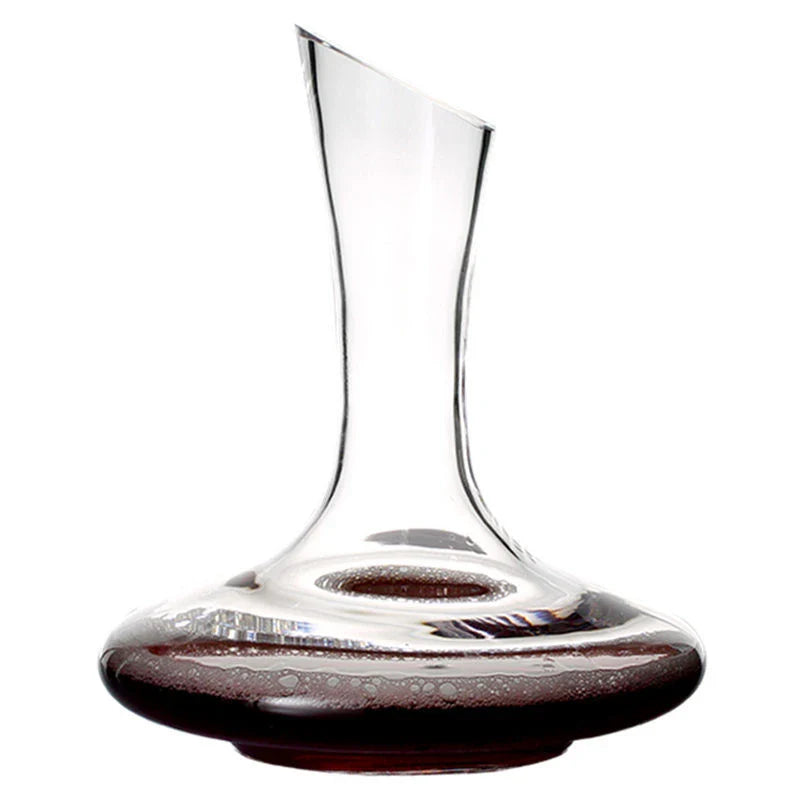 Premium crystal wine decanter set with pourer and hip flask, perfect for home bar and entertaining