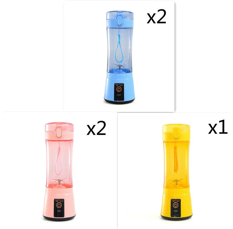 Rechargeable portable blender for making smoothies, shakes, and other on-the-go refreshments