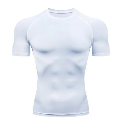 Quick-Dry Solid Color Fitness Short Sleeve for men and women