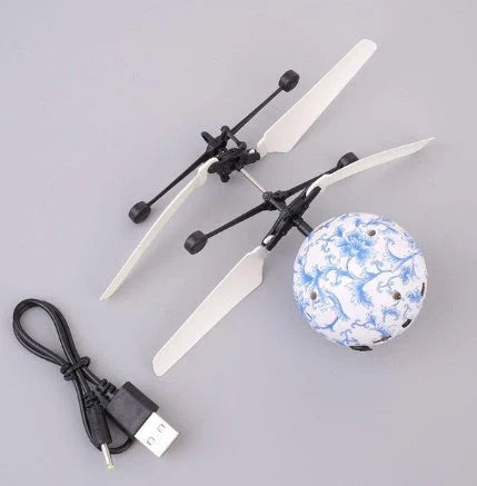 A futuristic LED-powered hovering orb with a dazzling aerial display, captivating both kids and adults.