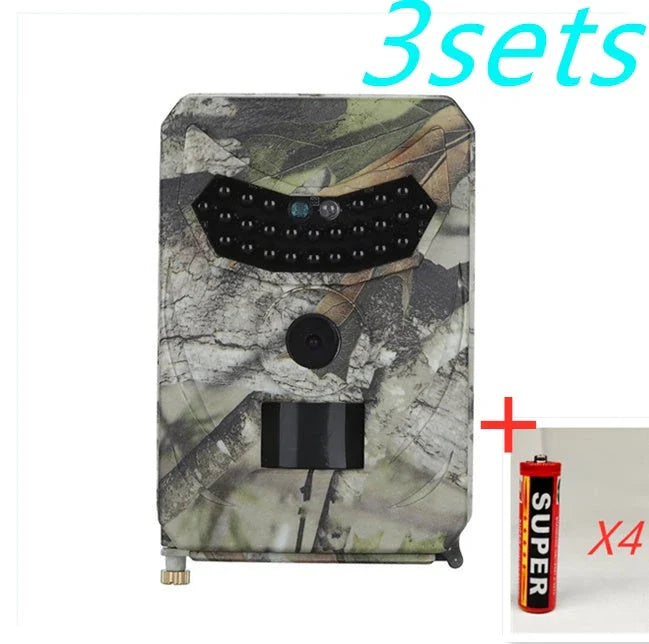 Premium 1080P trail camera with motion-activated sensor, infrared night vision, and weatherproof design for outdoor wildlife monitoring and hunting