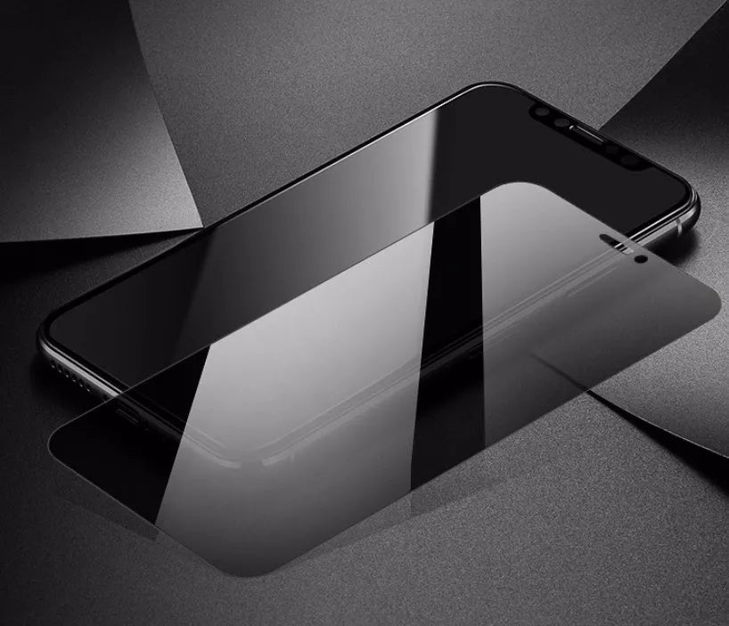 Tempered glass screen protector for iPhone with peep-proof privacy feature