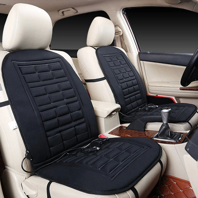 Cozy Heated Car Seat Cushion - Customizable Temperature Control