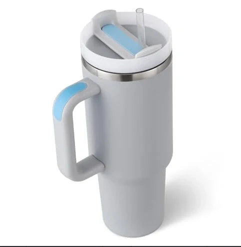 40oz stainless steel straw coffee mug with handle for travel, bisphenol A free, large capacity