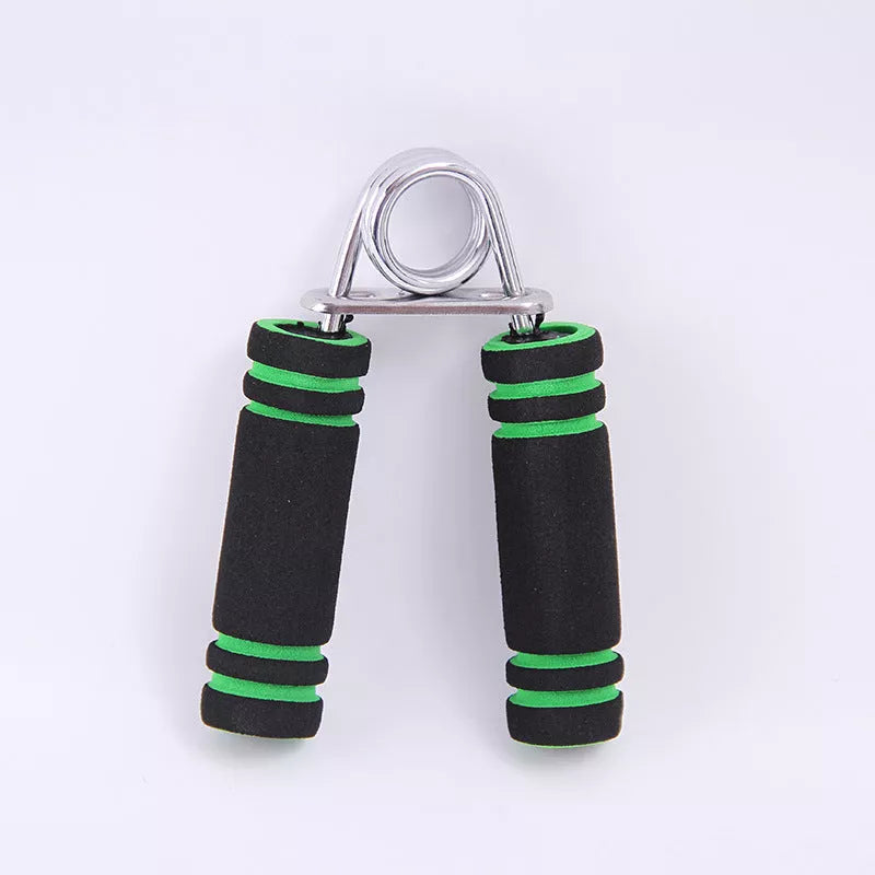 Type A Men's Finger Trainer with two-tone sponge grip in red, blue, orange, and emerald green