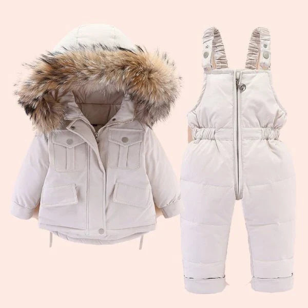 A cozy and stylish two-piece cotton outfit for infants and toddlers, available in a variety of vibrant colors