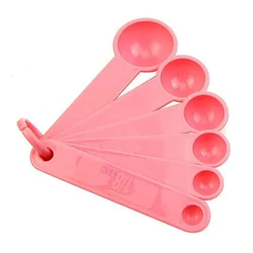 Pink Baking Measuring Cups and Spoons Set - 10 Piece Precision Measuring Tools for Accurate Baking and Cooking