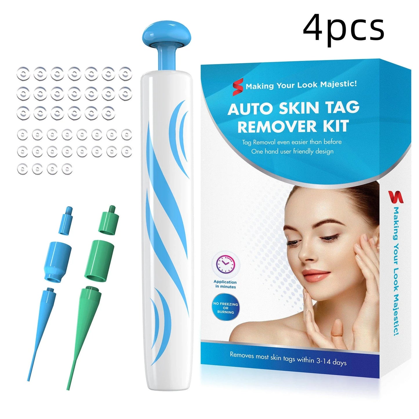Skin Tag Remover Kit for At-Home Use - Safe and Effective Mole and Wart Removal Tool