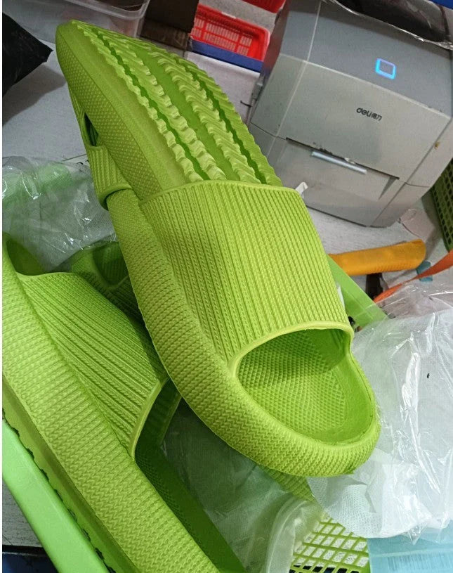 Cozy couple slip-on slippers with plush, breathable upper and durable non-slip sole for comfortable indoor relaxation