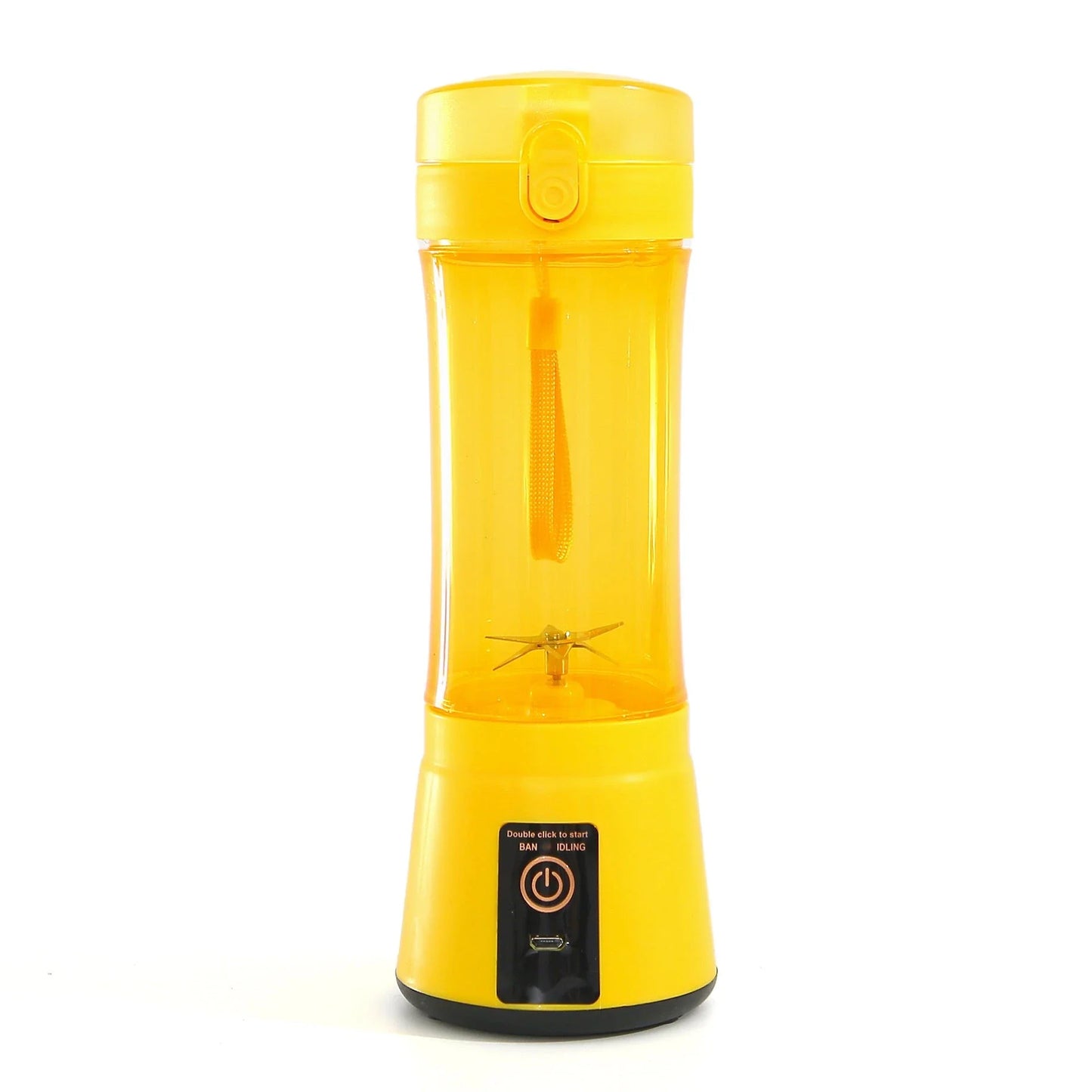 Rechargeable portable blender for making smoothies, shakes, and other on-the-go refreshments