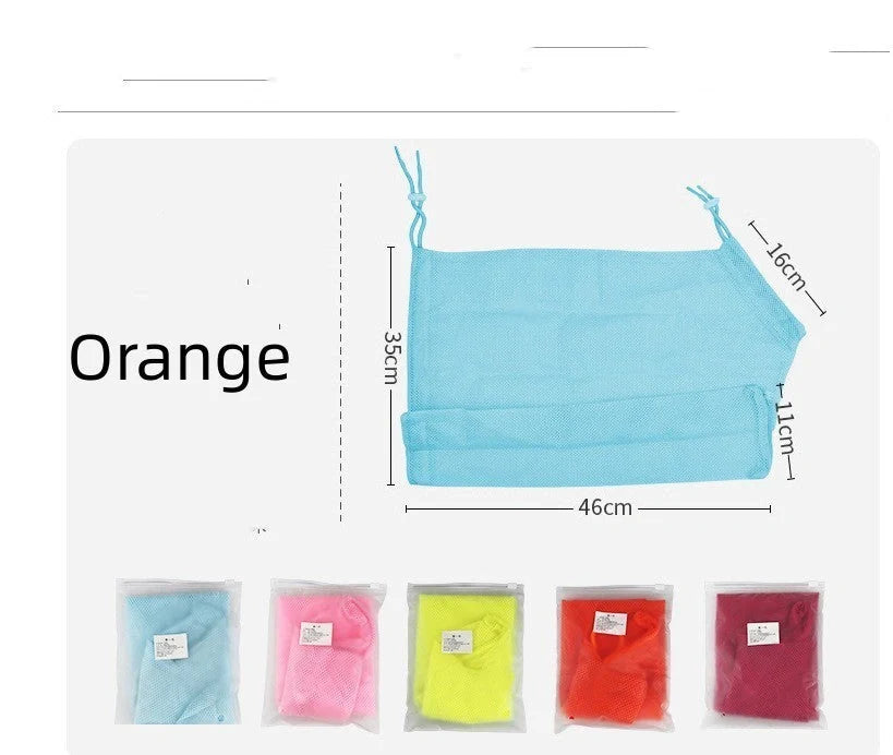 Multi-color anti-bite shower bag for secure and easy cat washing
