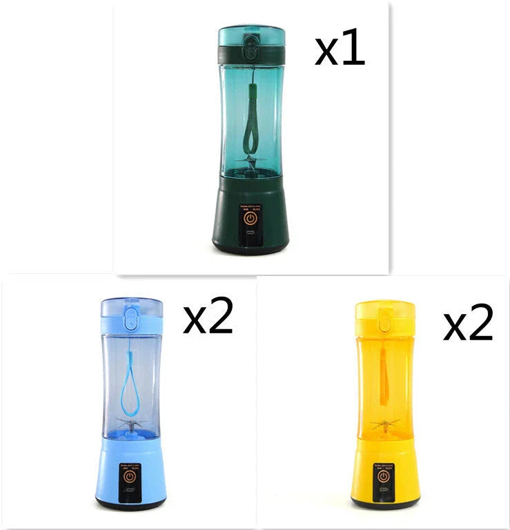Rechargeable portable blender for making smoothies, shakes, and other on-the-go refreshments
