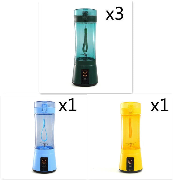 Rechargeable portable blender for making smoothies, shakes, and other on-the-go refreshments
