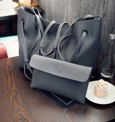 Stylish tote bag made from premium PU leather with a detachable crossbody strap for versatile wear