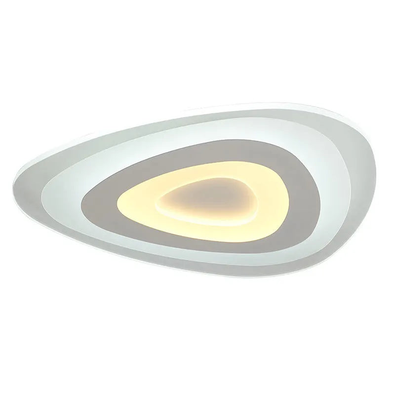 Modern triangle LED ceiling lamp for bedroom and dining room, 20cm to 78cm, 15W to 56W, 220V