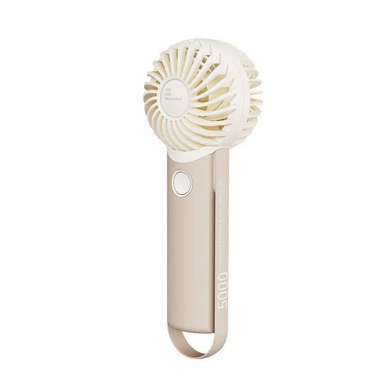 Rechargeable mini air conditioner portable fan with LED display in multiple colors