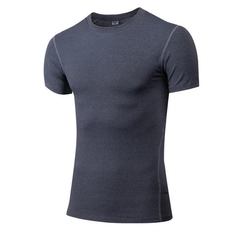 Quick-Dry Solid Color Fitness Short Sleeve for men and women