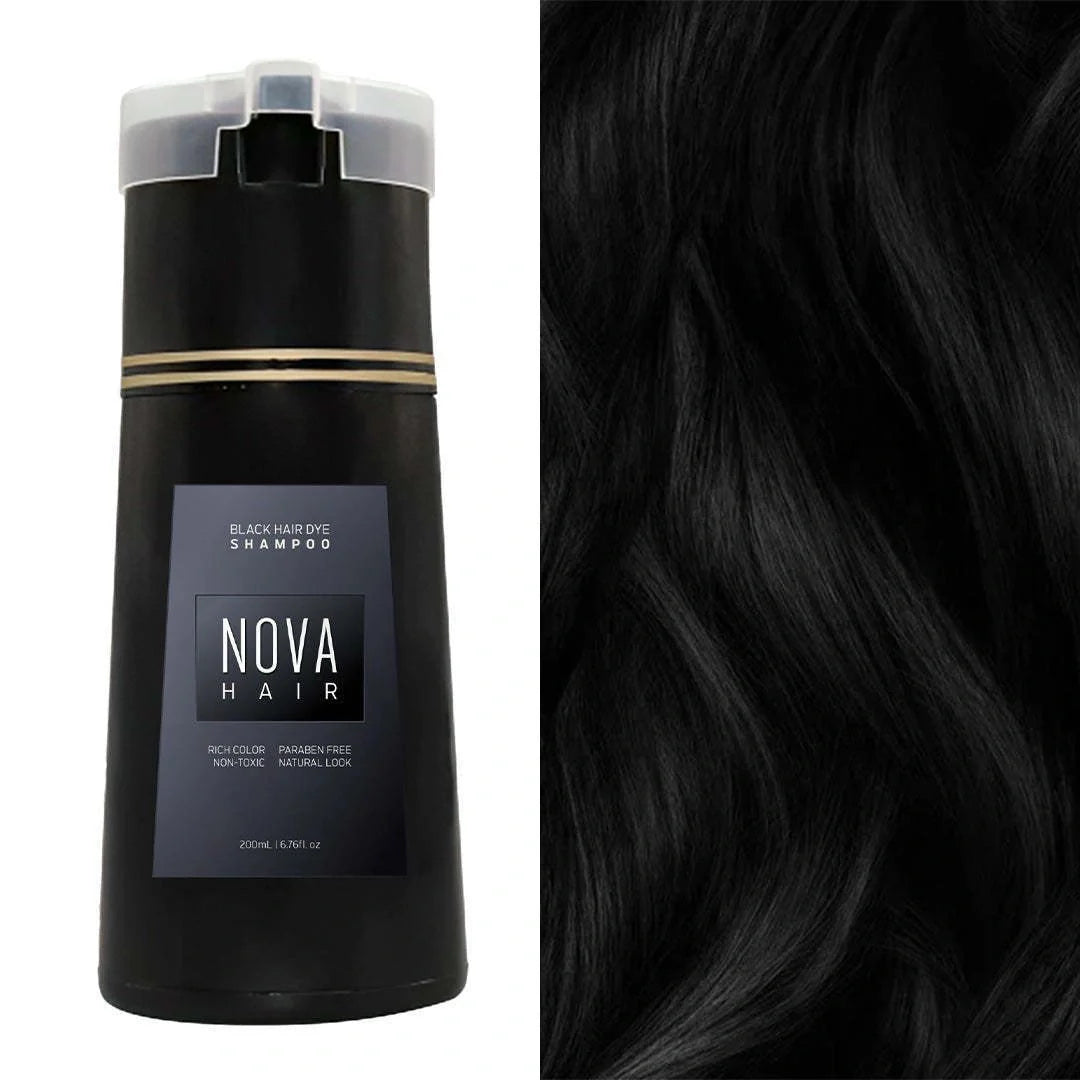 Natural 3-in-1 Hair Dye Shampoo for fast, lasting color and hair care