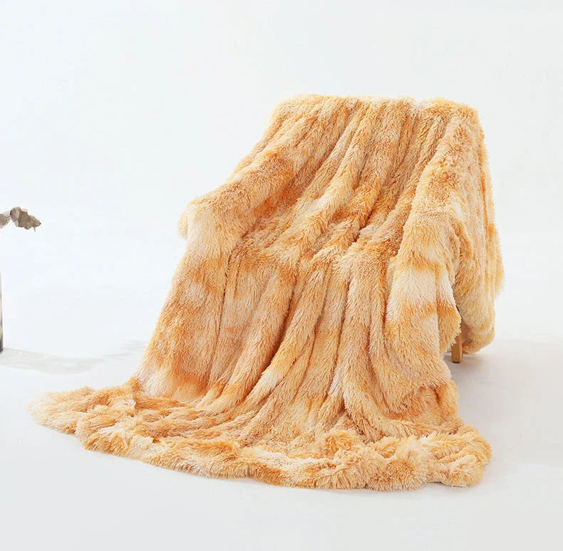 Soft, plush sherpa throw blanket in a variety of colors and sizes, perfect for cozy relaxation on the sofa or bed