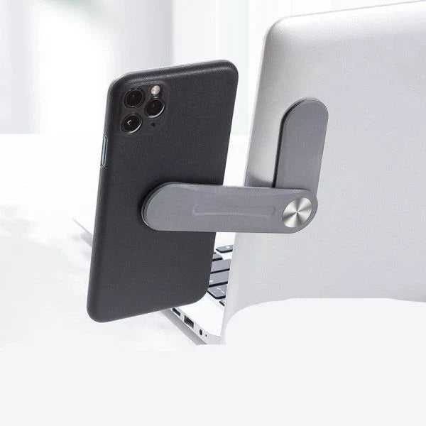 Aluminum alloy mobile phone holder with flexible, retractable design for hands-free use