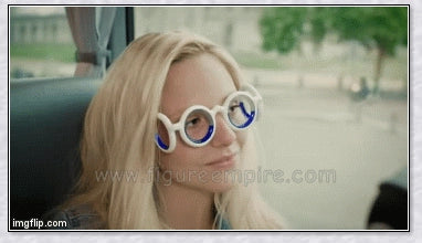 Motion Sickness Glasses with Boarding Ring technology that create an artificial horizon to relieve motion sickness symptoms