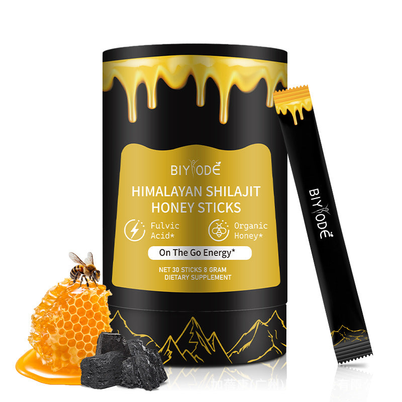 Premium Shilajit Honey Sticks - Pure Natural Resin & Honey Energy Supplement, 30 On-the-Go Sachets