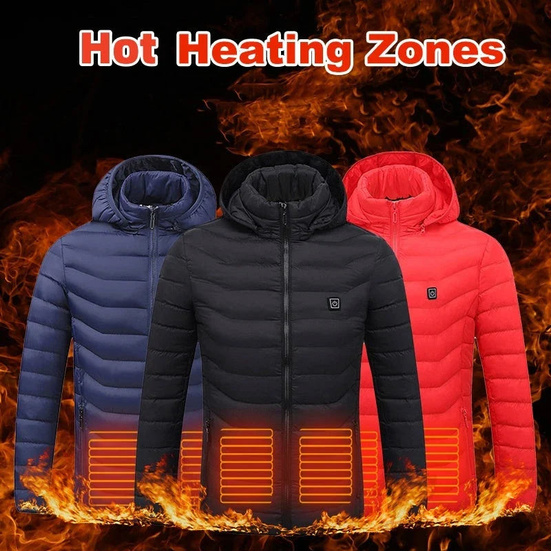Versatile heated jacket with USB charging for customizable warmth and cozy comfort in any weather