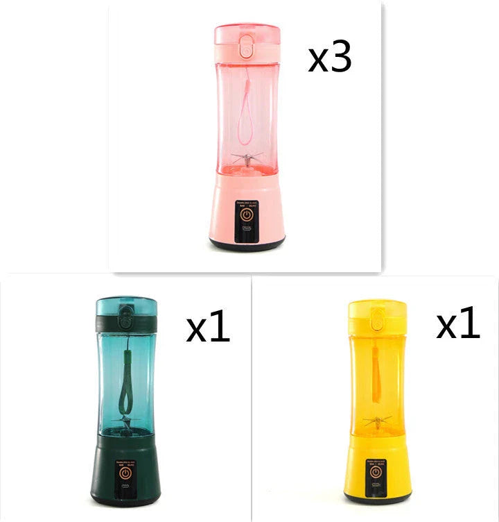 Rechargeable portable blender for making smoothies, shakes, and other on-the-go refreshments