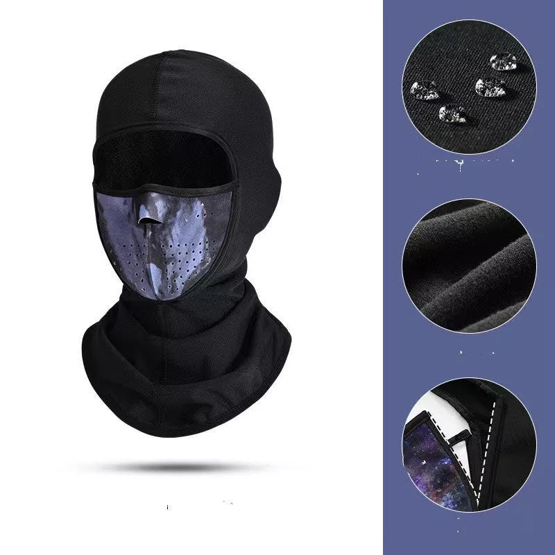 Winter ski face mask neck cover in various colors, designed for windproof and warmth during outdoor activities