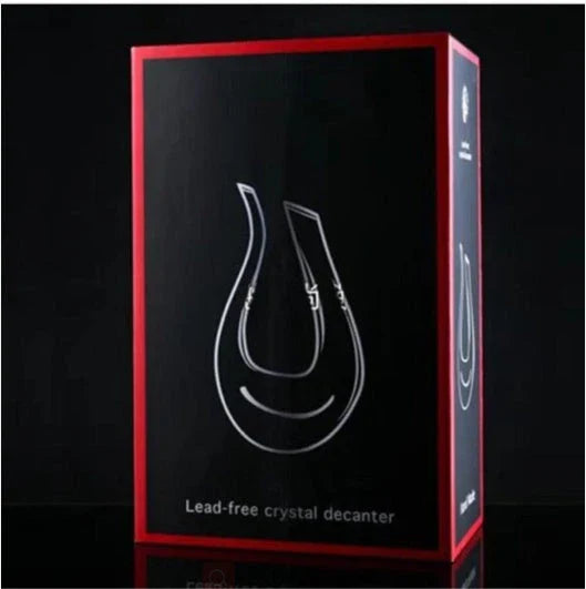 Premium crystal wine decanter set with pourer and hip flask, perfect for home bar and entertaining