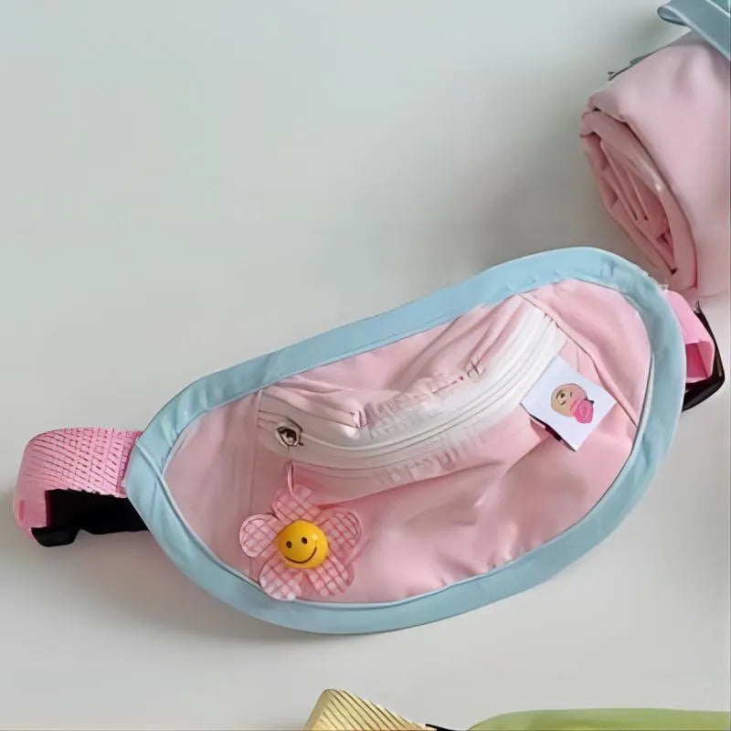Powder blue pet carrier backpack for a cat, showing adjustable straps and messenger bag design.