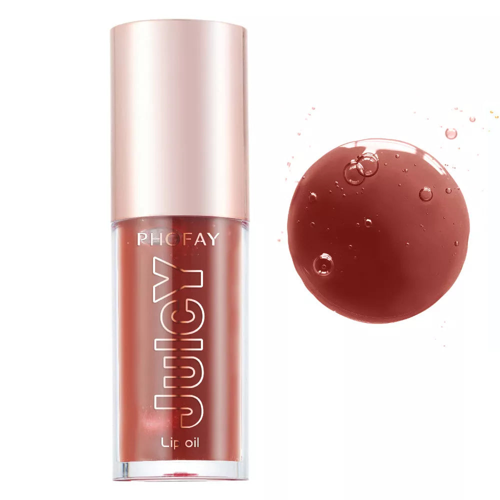 PHOFAY Juicy Lip Oil with doe-foot applicator for ultra-moisturizing lip care