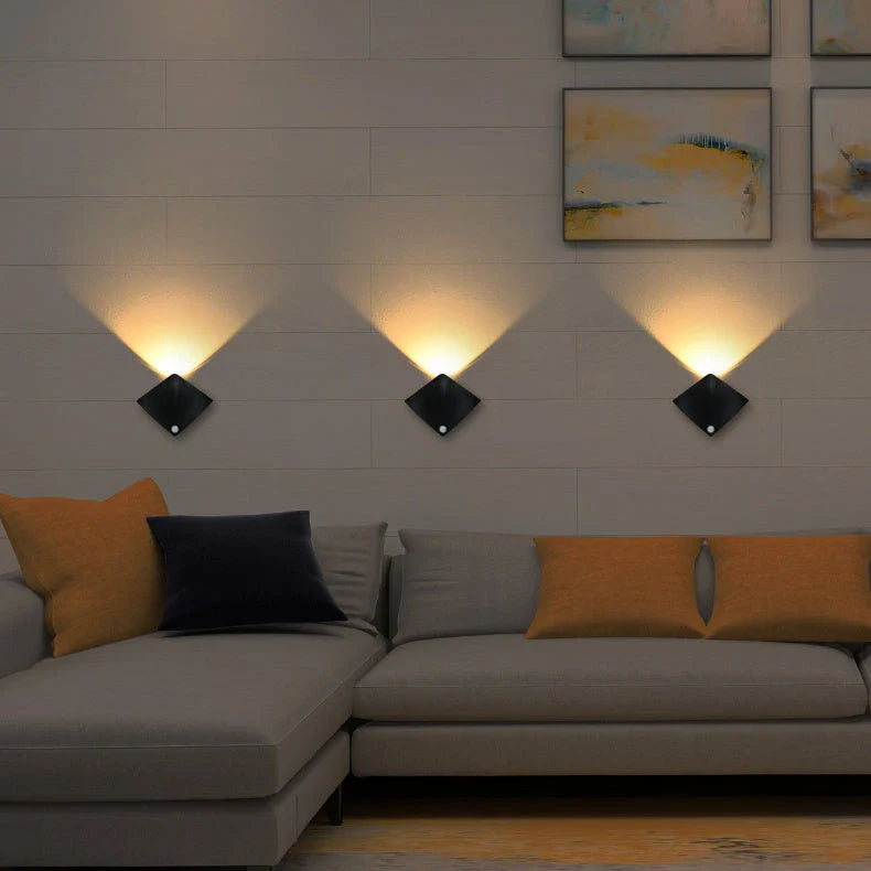 Wireless Motion-Activated Wall Lamp with USB Recharging
