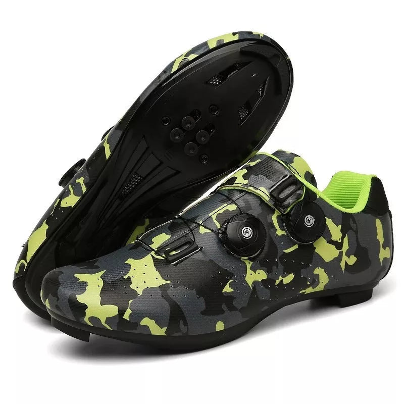 Road bike shoes with lock in various colors for outdoor sports