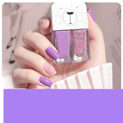 Dual-Tone Nail Polish Set with Vibrant, Long-Lasting Colors and Calcium-Infused Formula