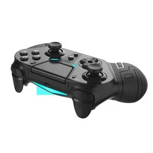 Wireless gaming controller with Bluetooth connectivity, ergonomic design, and advanced features for an immersive gaming experience